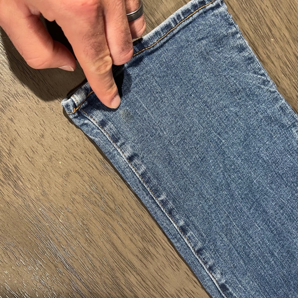 American Eagle Mens 29x34 Blue Jeans AirFlex Straight Leg 07/23 834945048 - Picture 6 of 8